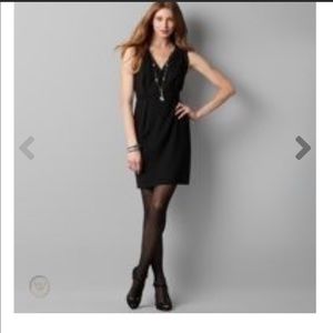Ann Taylor LOFT sheath midi dress, size 2, black
